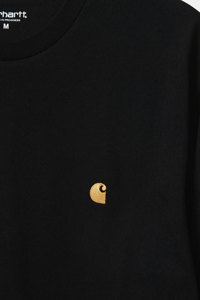 L/S  Chase T-Shirt 100 % Cotton - black gold