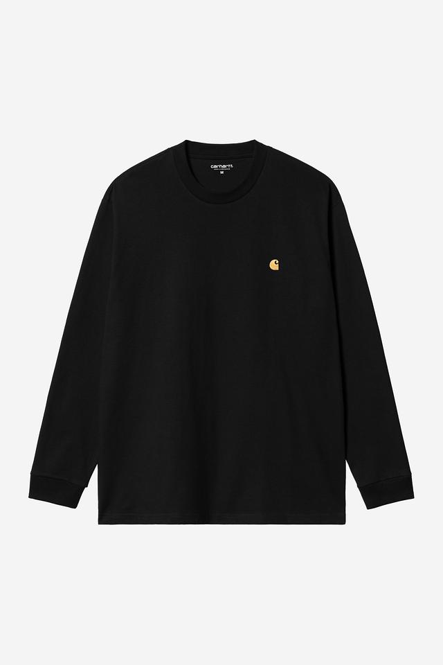 L/S  Chase T-Shirt 100 % Cotton - black gold