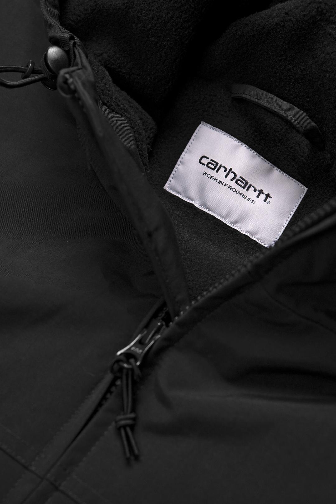 Hooded Sail Jacket Black / White