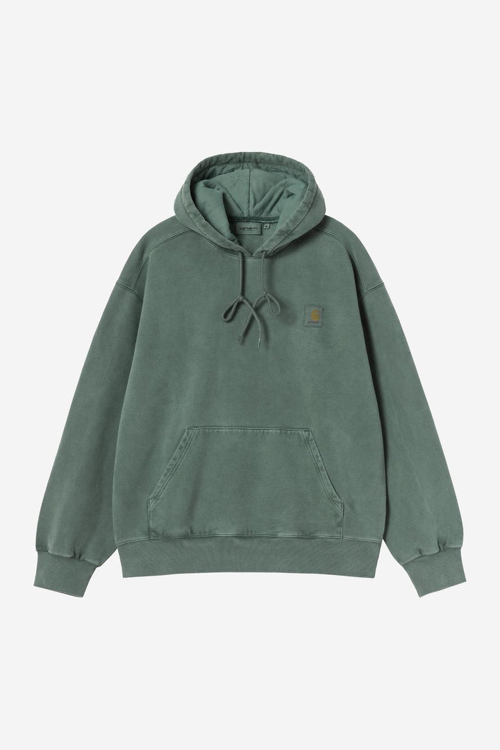 Hooded Vista Sweat Dark Scarab garment dyed