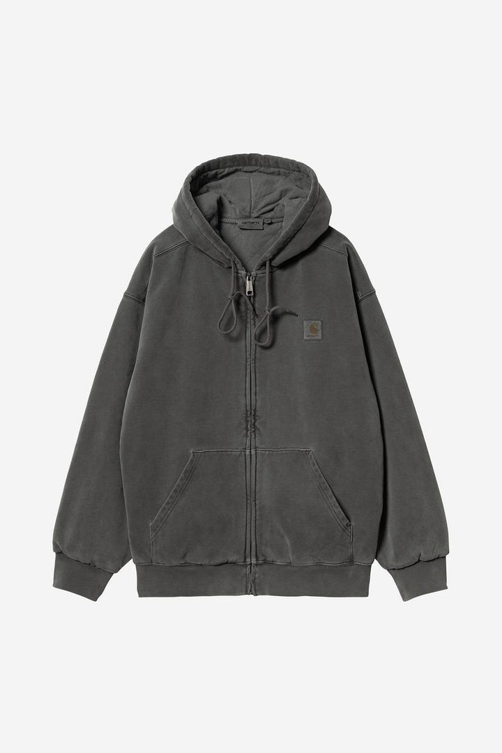Hooded Vista Jacket Black garment dyed