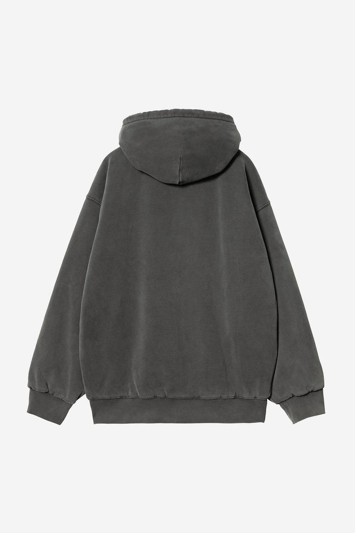 Hooded Vista Jacket Black garment dyed