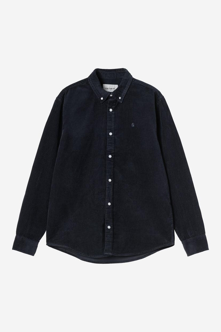 L/S Madison Cord Shirt - Dark Navy