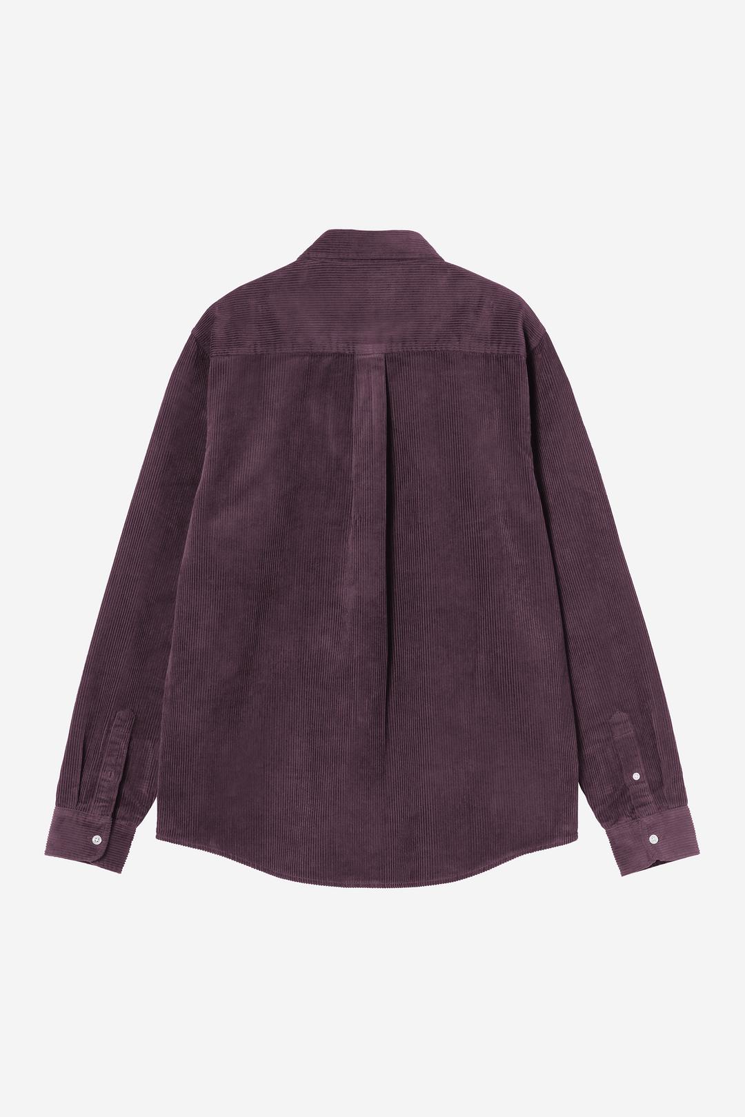 L/S Madison Cord Shirt Cozy Purple