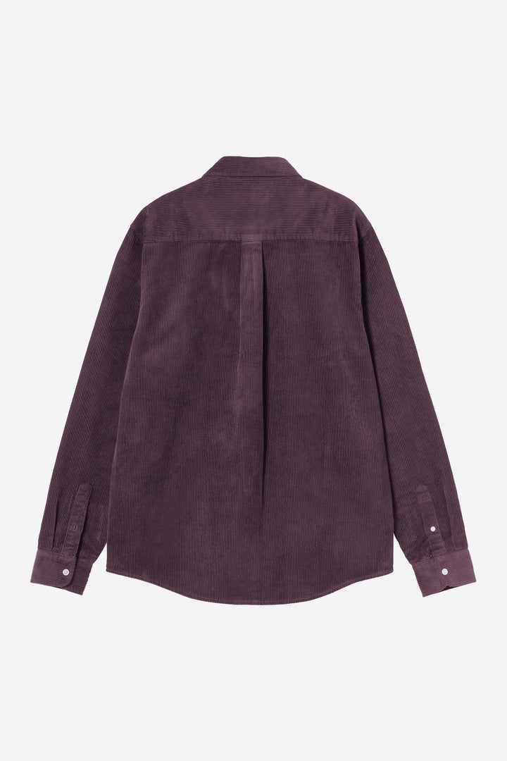 L/S Madison Cord Shirt Cozy Purple