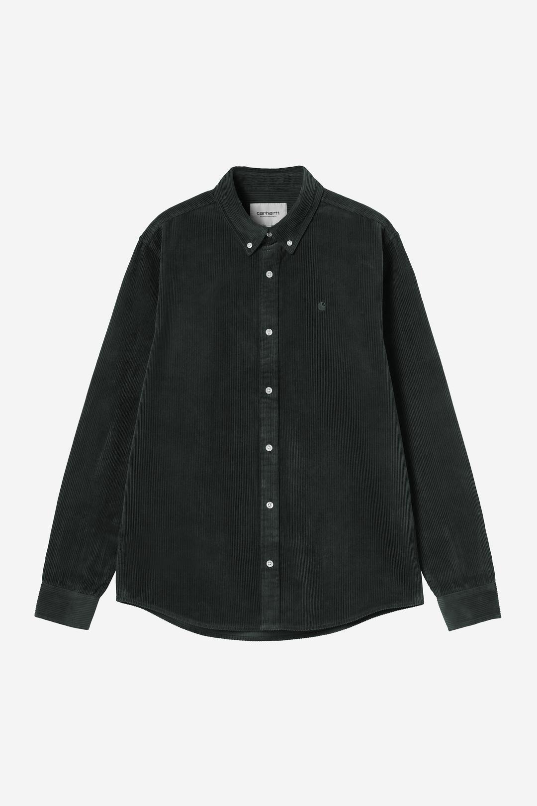 L/S Madison Cord Shirt Raven