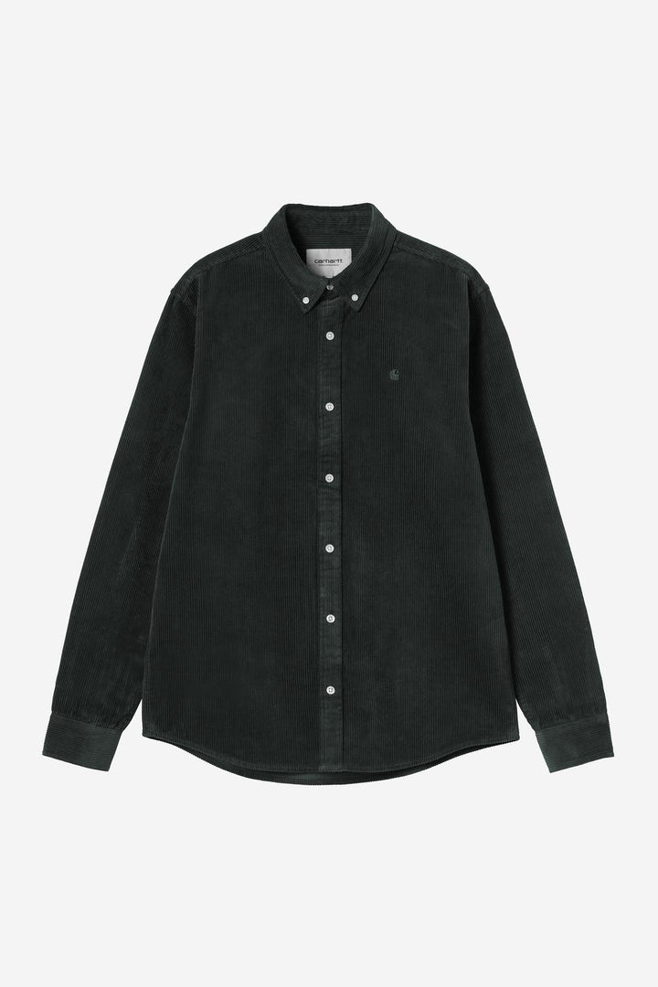L/S Madison Cord Shirt Raven