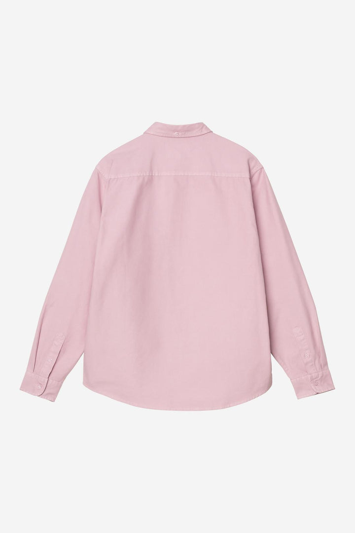 L/S Bolton Shirt Hortensia garment dyed