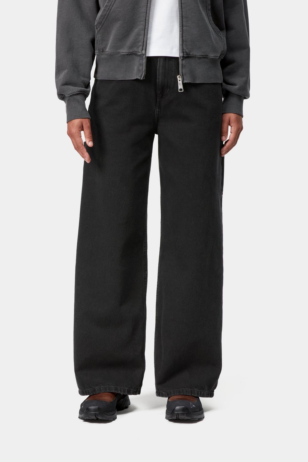 W' Jens Pant Black stone washed