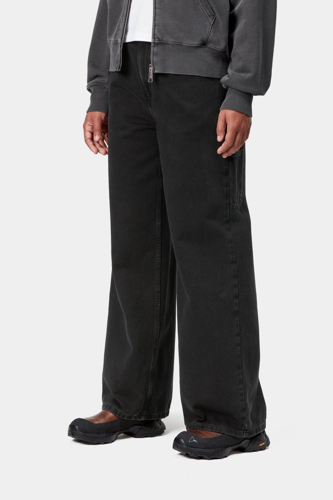 W' Jens Pant Black stone washed