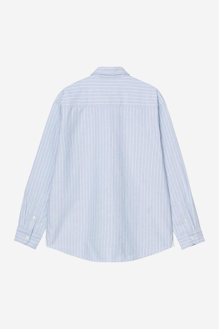 L/S Cassel Shirt Cassel Stripe - Bleach / Wh