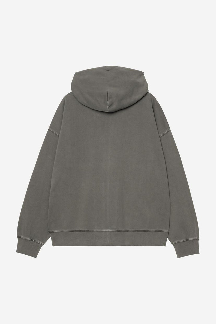 Hooded Benton Sweat Jacket - Graphite garment dyed