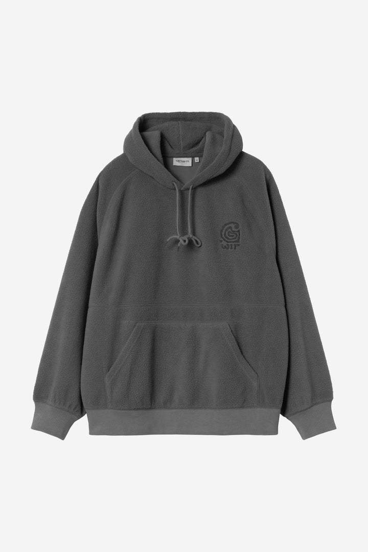 Hooded Helix Sweat Black / Porphyry