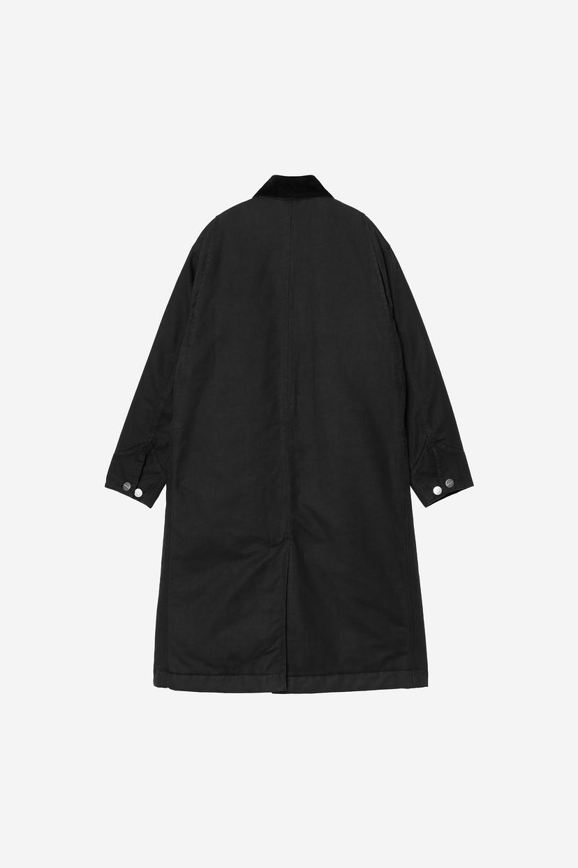 W' Webster Coat Black / Black stone washed