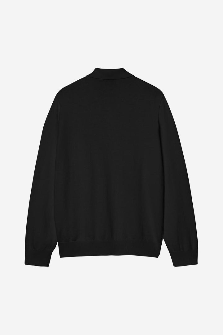 L/S Madison Polo Black / White