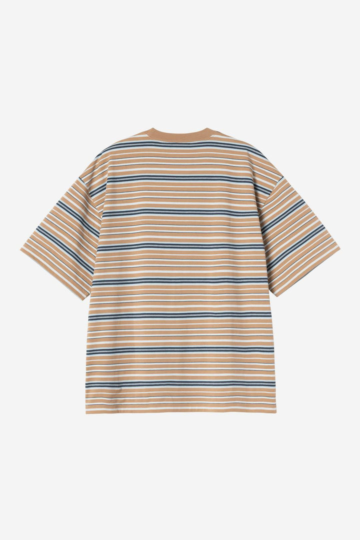 S/S Zane T-Shirt Zane Stripe, Peanut