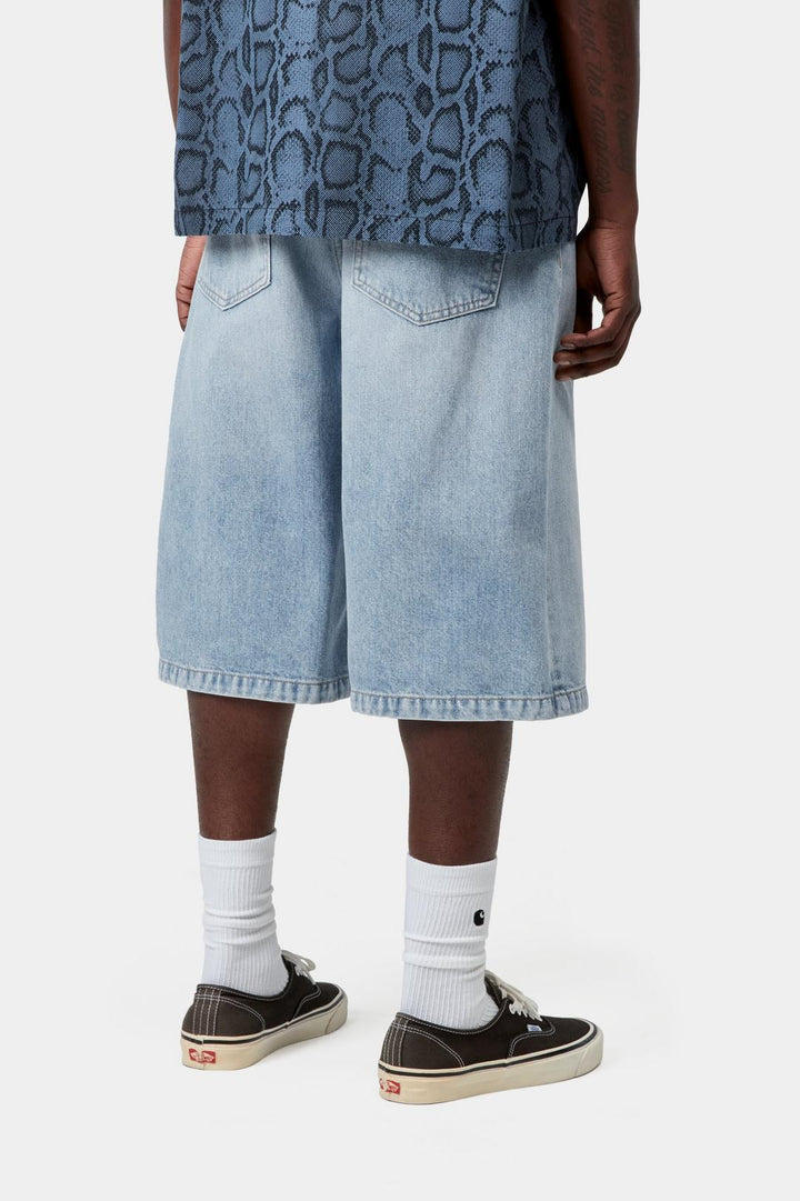 Langdon Short Blue heavy worn bleached no length