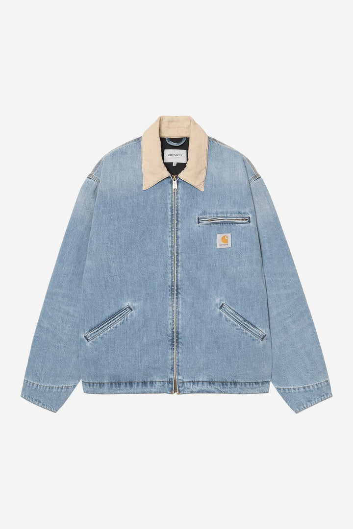 OG Detroit Jacket Blue / Dusty H Brown burst washed