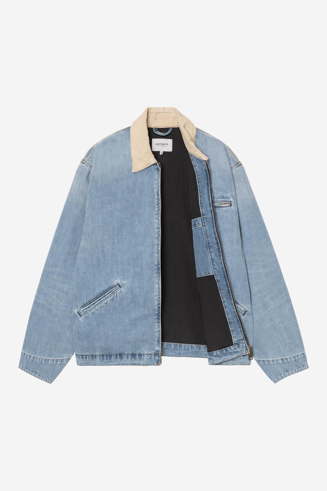OG Detroit Jacket Blue / Dusty H Brown burst washed