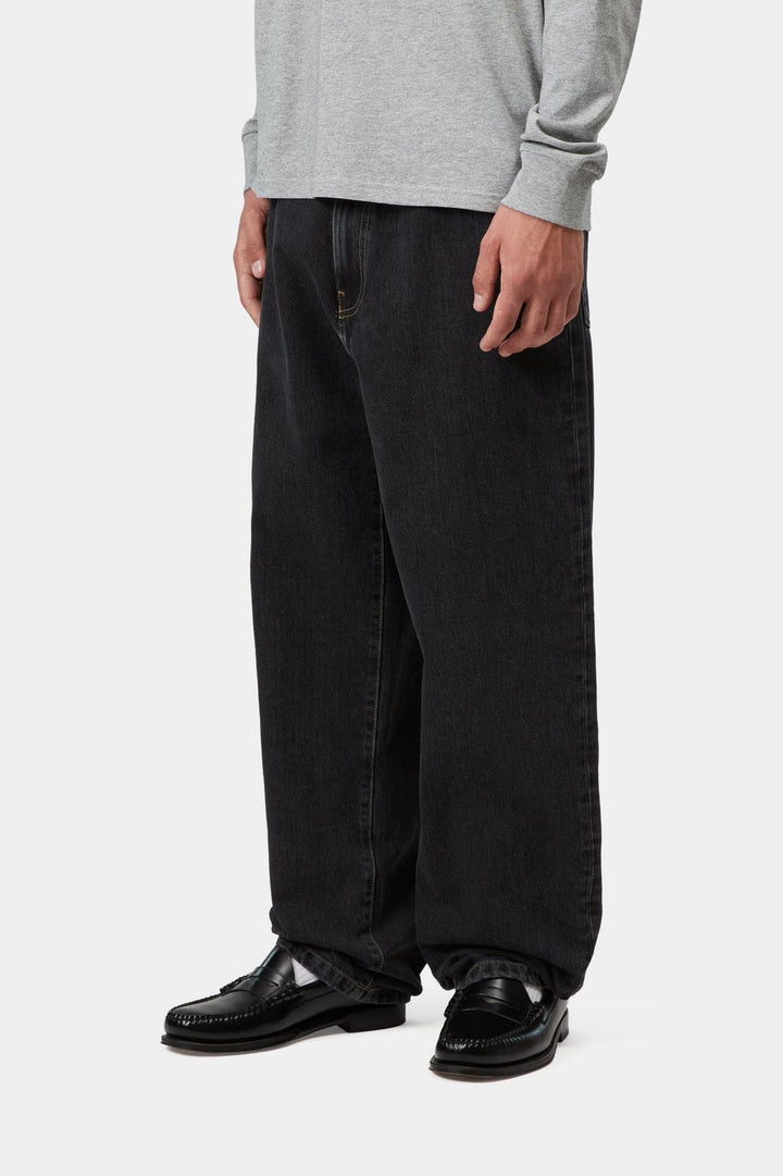 Aaron Pant Black stone washed no length