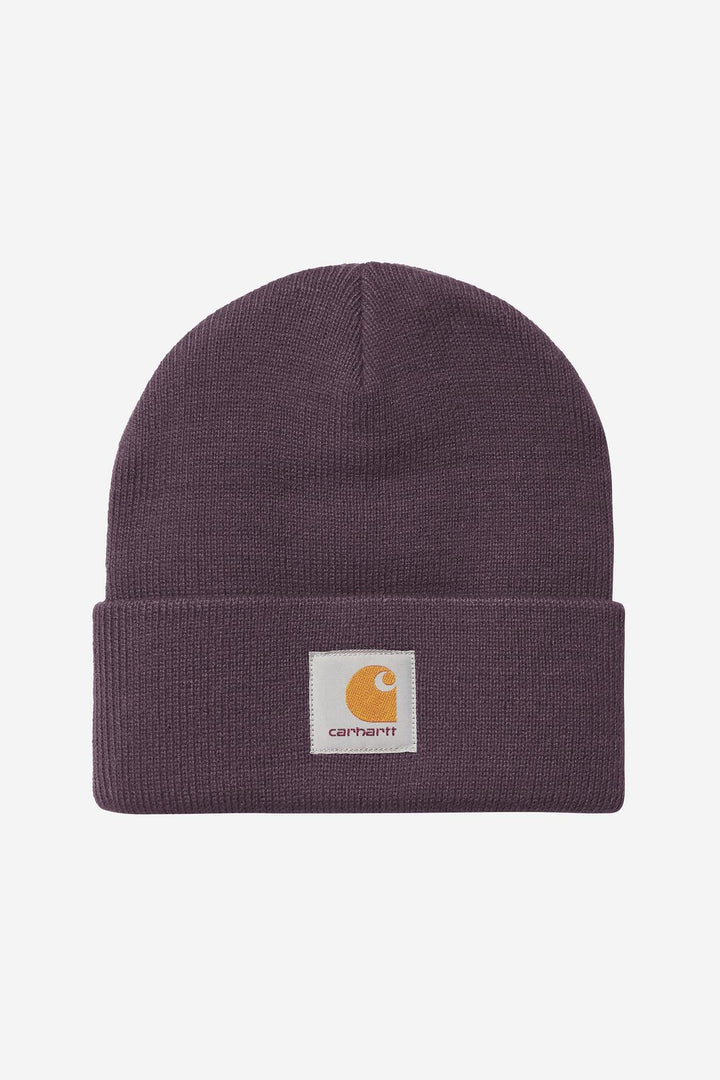 Short Watch Hat - cozy purple
