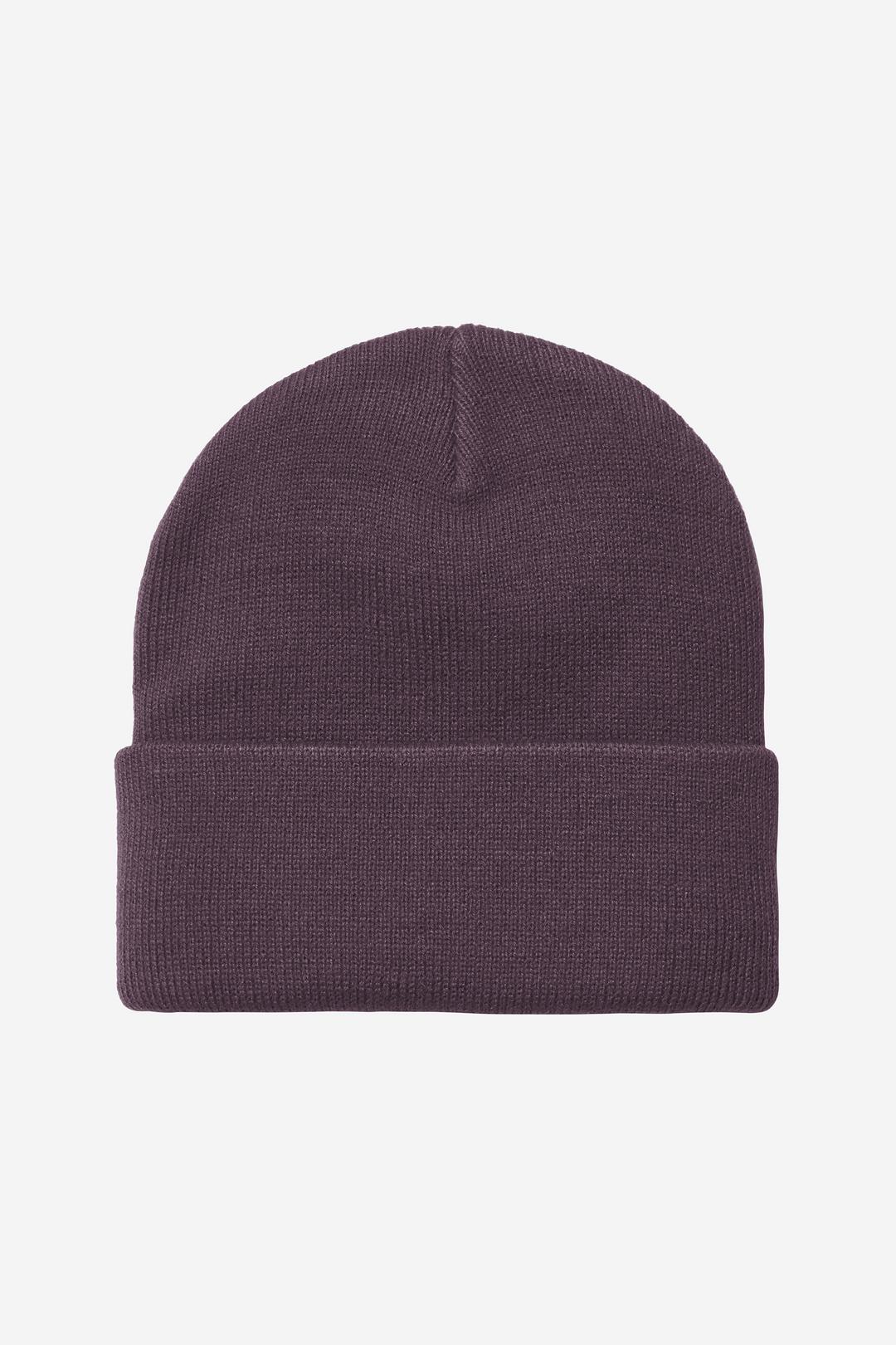 Short Watch Hat - cozy purple