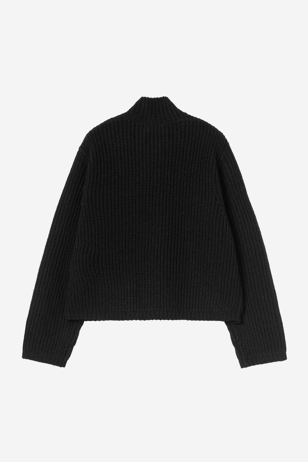 W' Detroit Half Zip Sweater Black