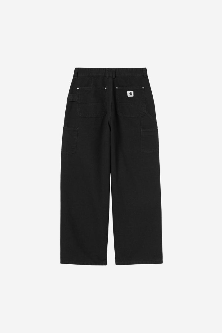 W' Billie Single Knee Pant Black stone washed no length