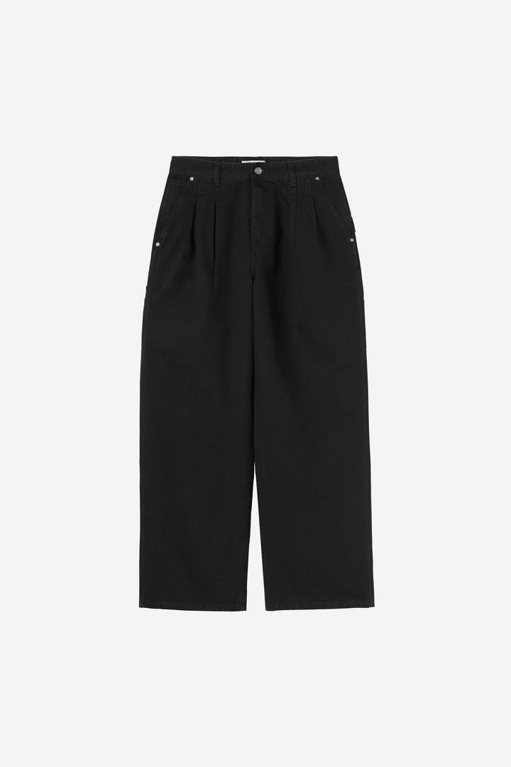 W' Billie Single Knee Pant Black stone washed no length