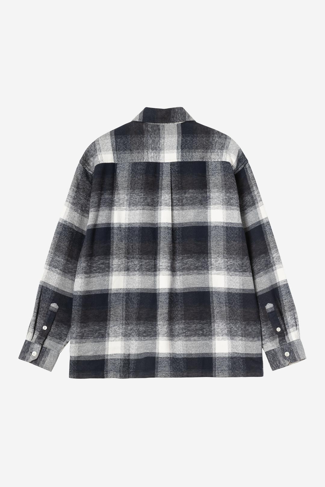 L/S Esterson Shirt Esterson Check, Dark Navy