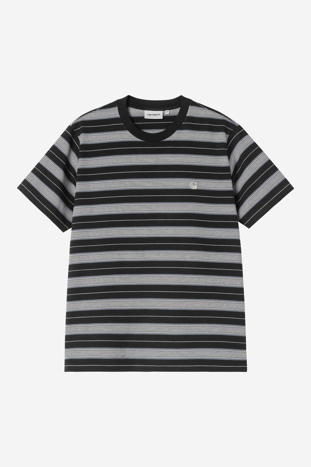 S/S Bronson T-Shirt Bronson Stripe, Black