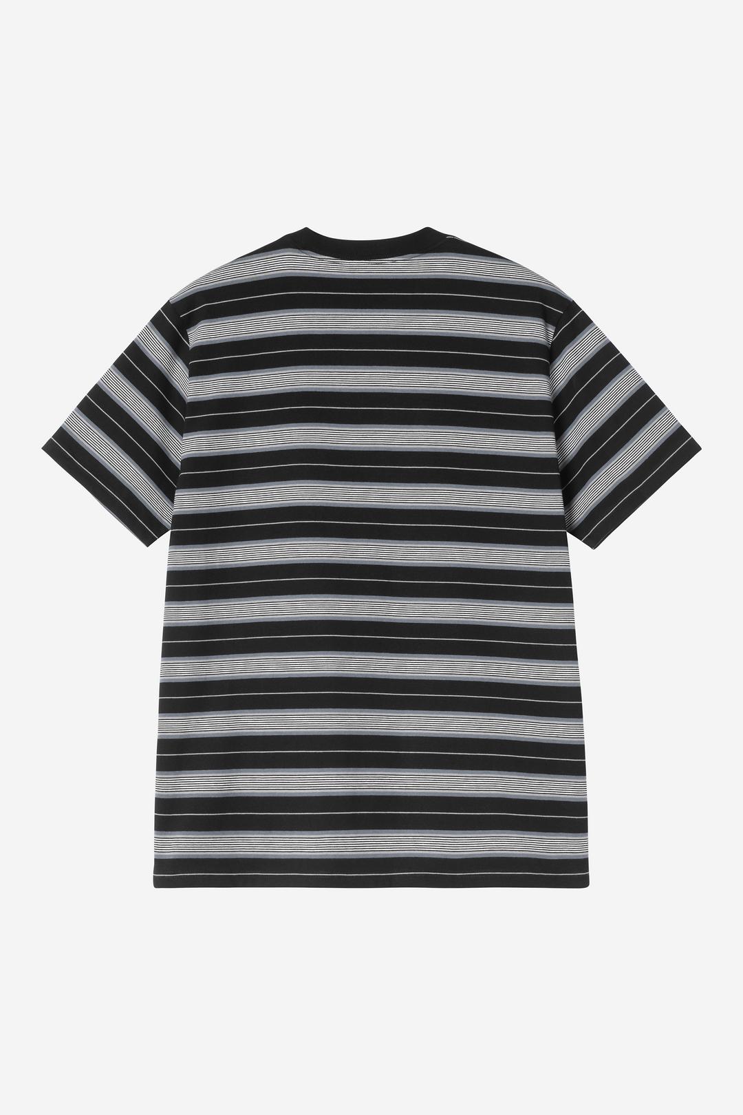 S/S Bronson T-Shirt Bronson Stripe, Black