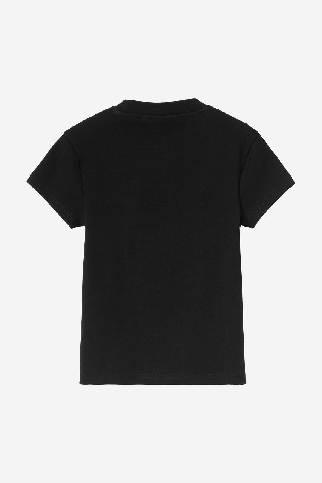 W' S/S Pocket Small Heart T-Sh irt Black / Black