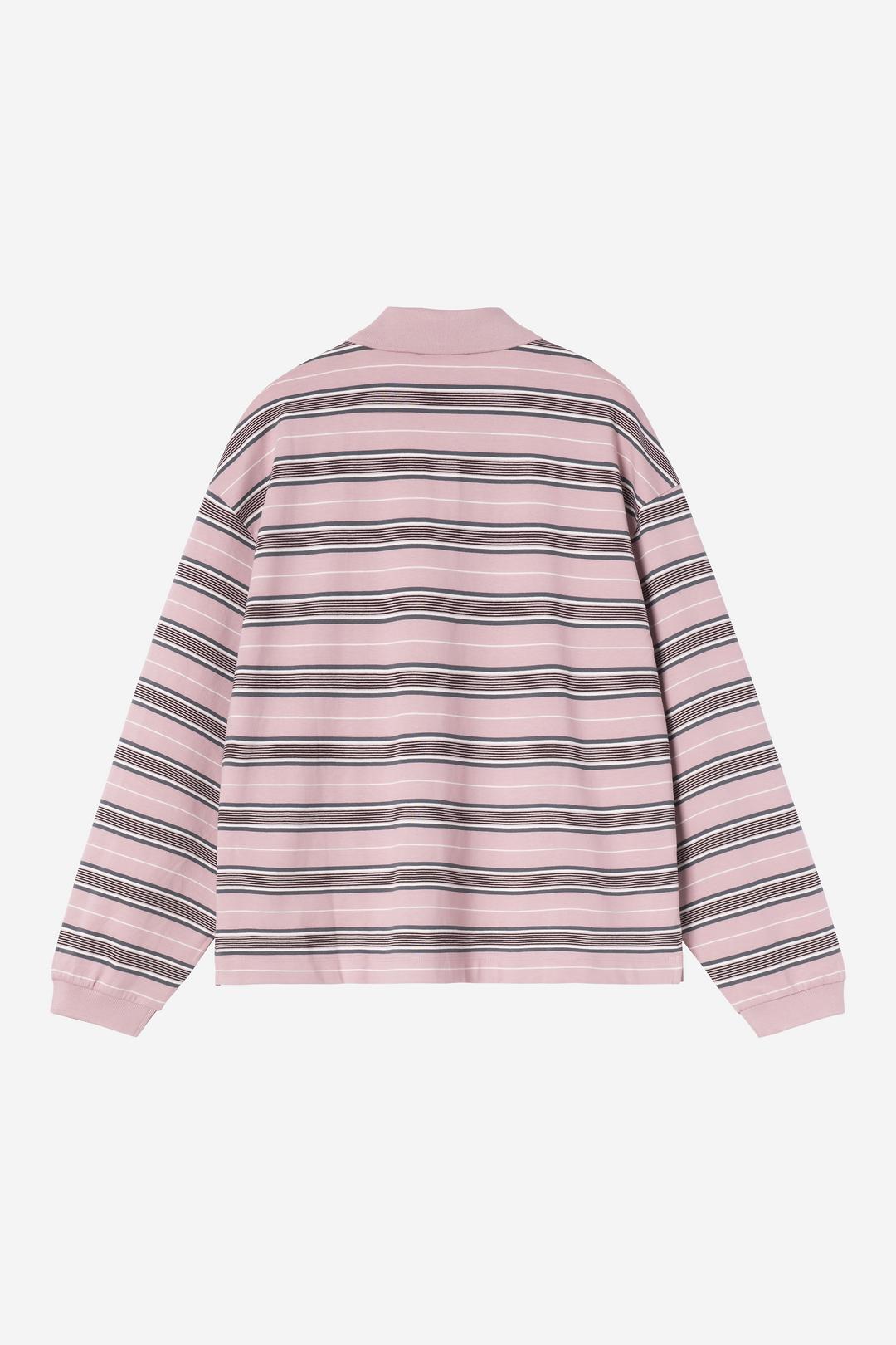 W' L/S Bronson Polo Bronson Stripe, Hortensia