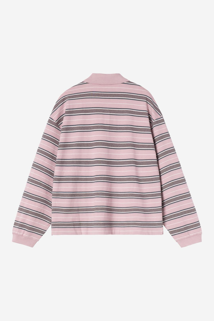 W' L/S Bronson Polo Bronson Stripe, Hortensia