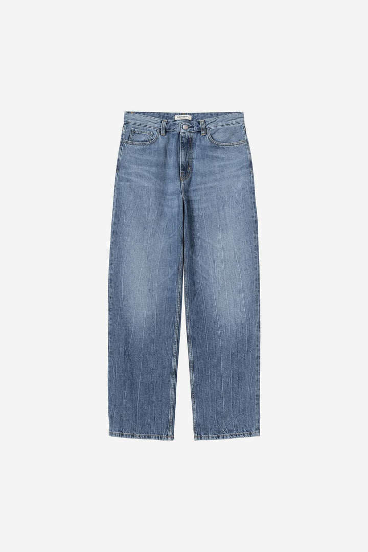 W' Lavine Pant Blue marble used wash