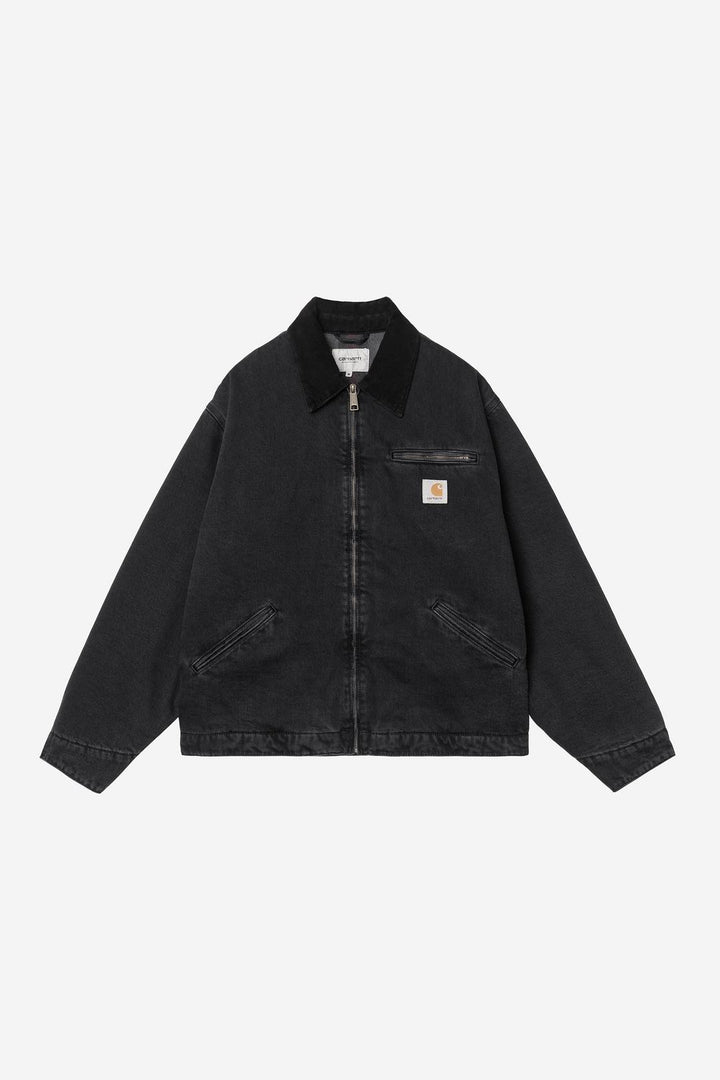 OG Detroit Jacket Black / Black, Stone washed
