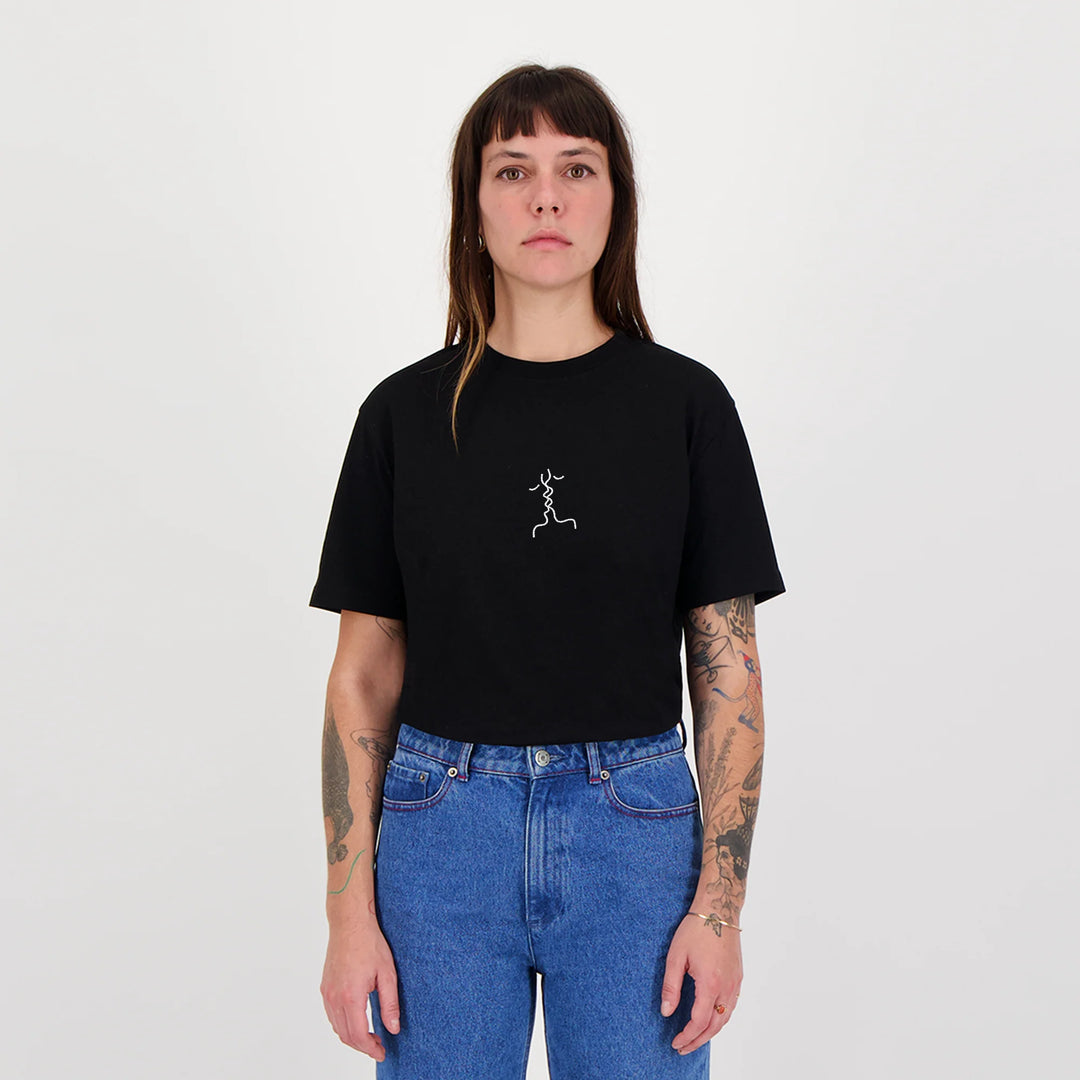 T-Shirt "bisou" - black