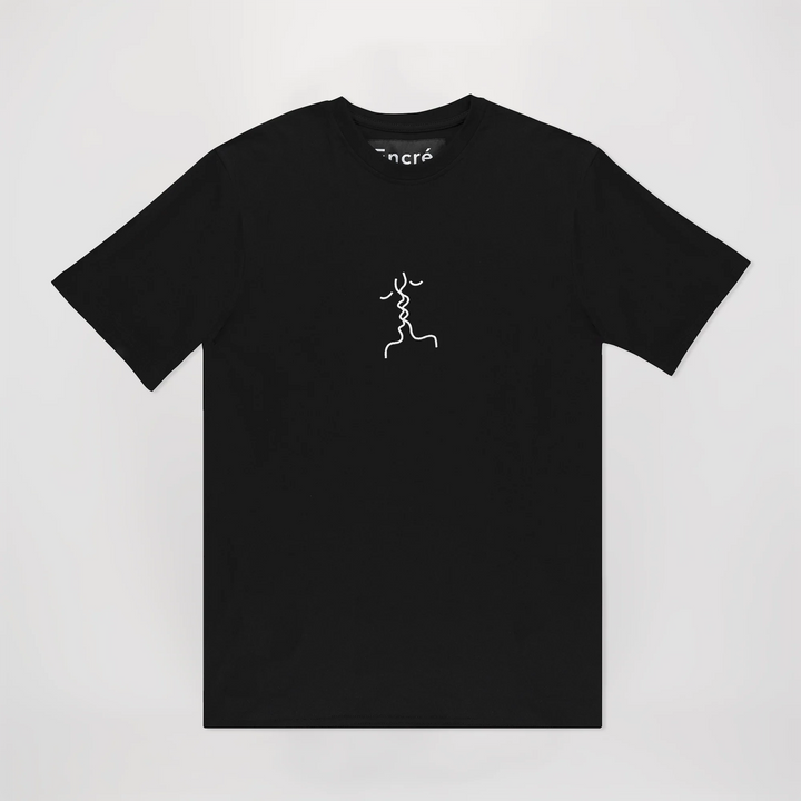 T-Shirt "bisou" - black