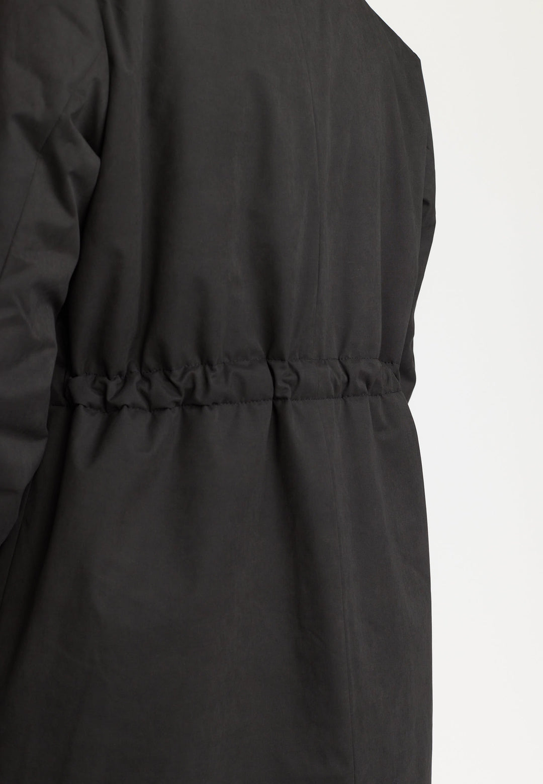 Long Hooded Parka - black