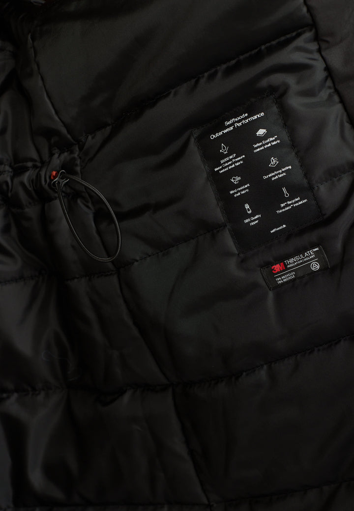 Long Hooded Parka - black