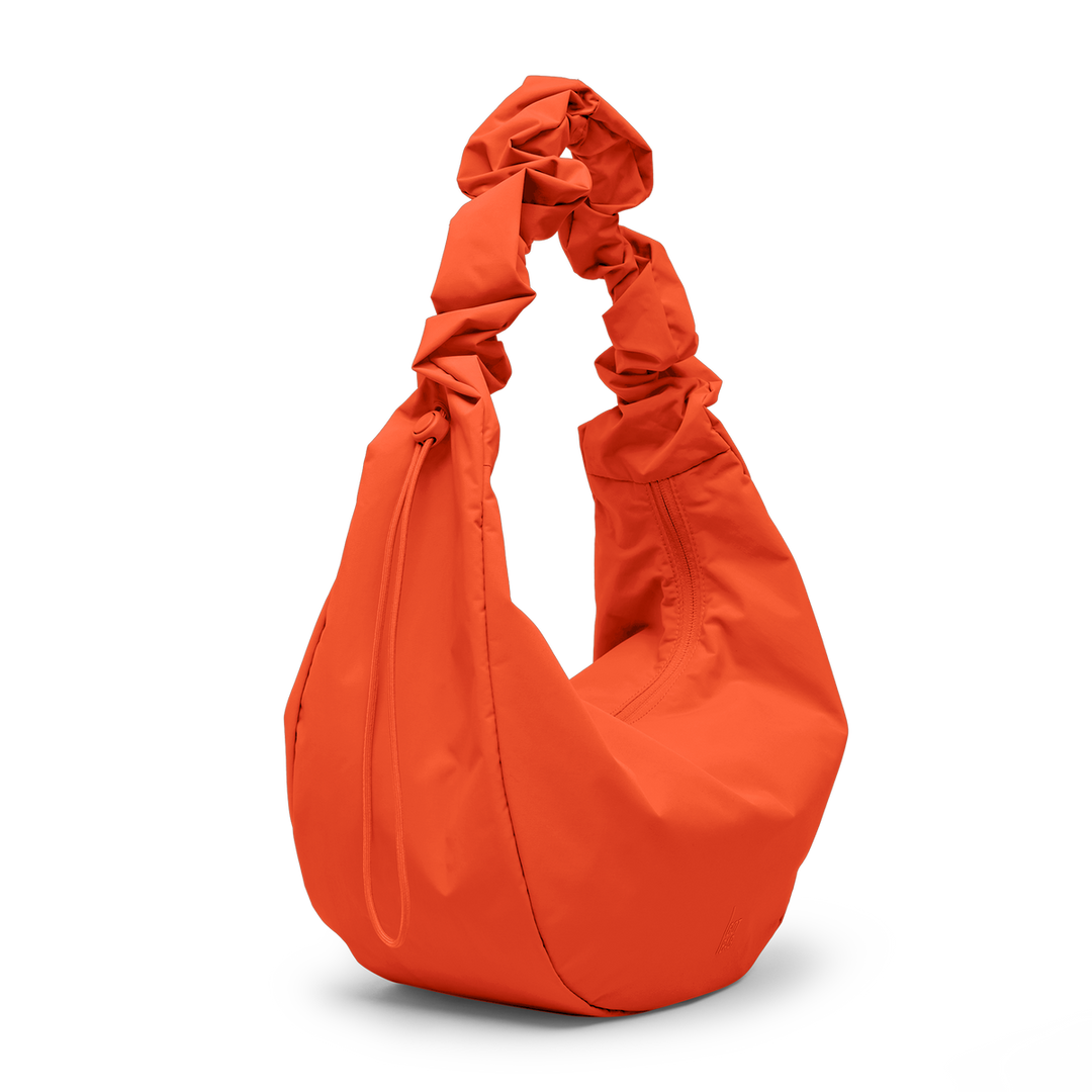 MOON BAG RUFFLE - hot coral