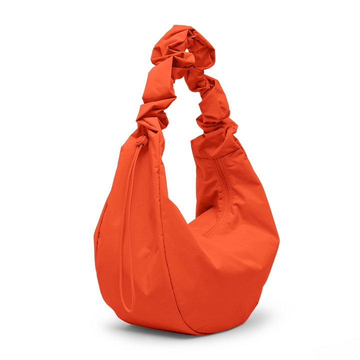 MOON BAG RUFFLE - hot coral