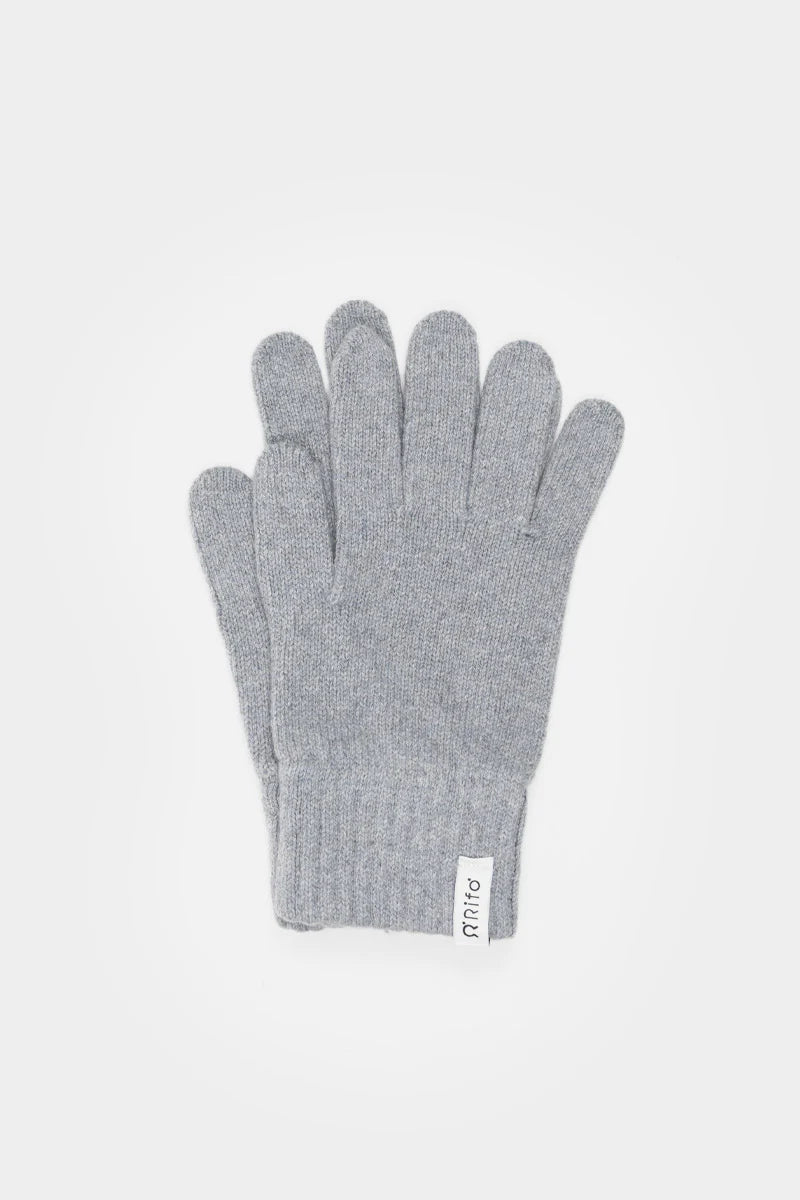 cashmere gloves - Grigio calce
