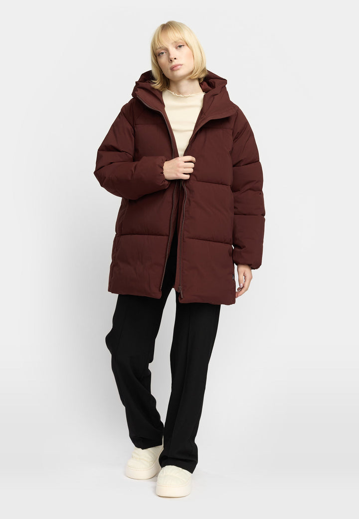 Oversized Puffer  - burgundy
