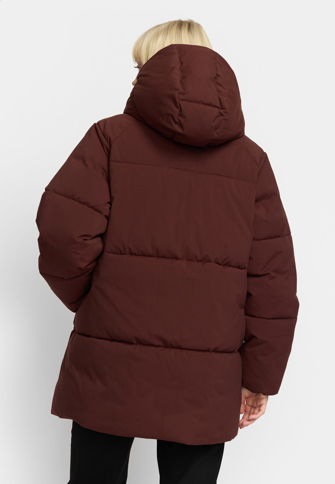 Oversized Puffer  - burgundy