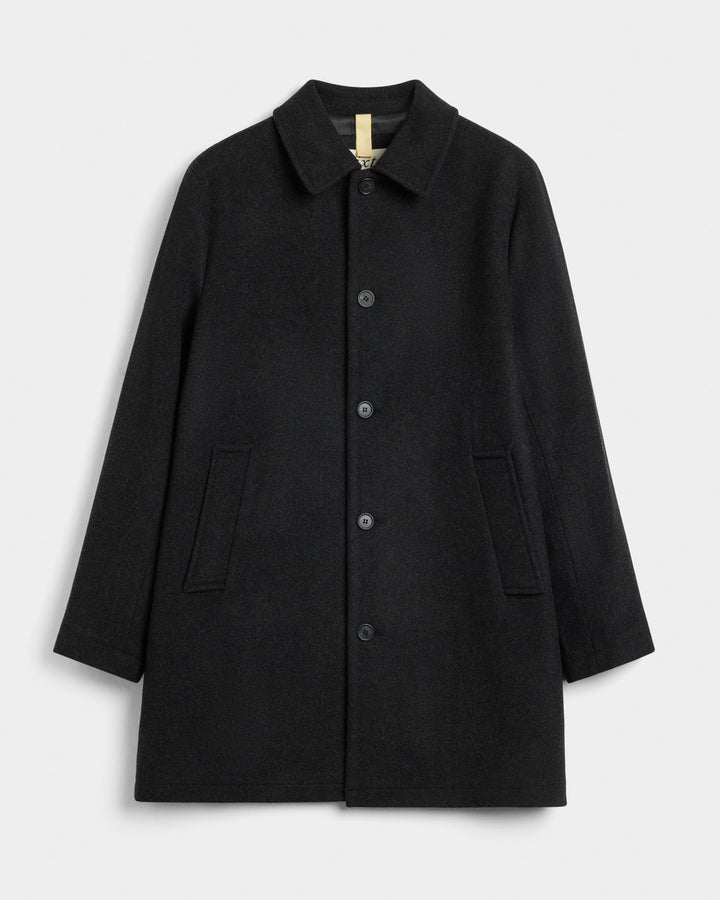 T-Coat Wool - Black Melange