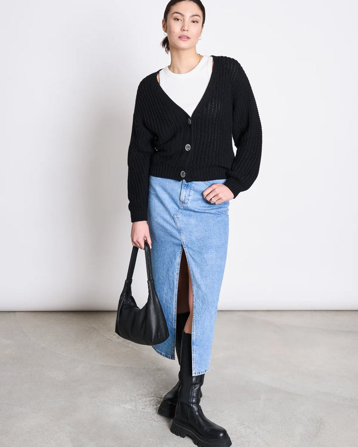 CHUNKY CARDIGAN LENA BLACK