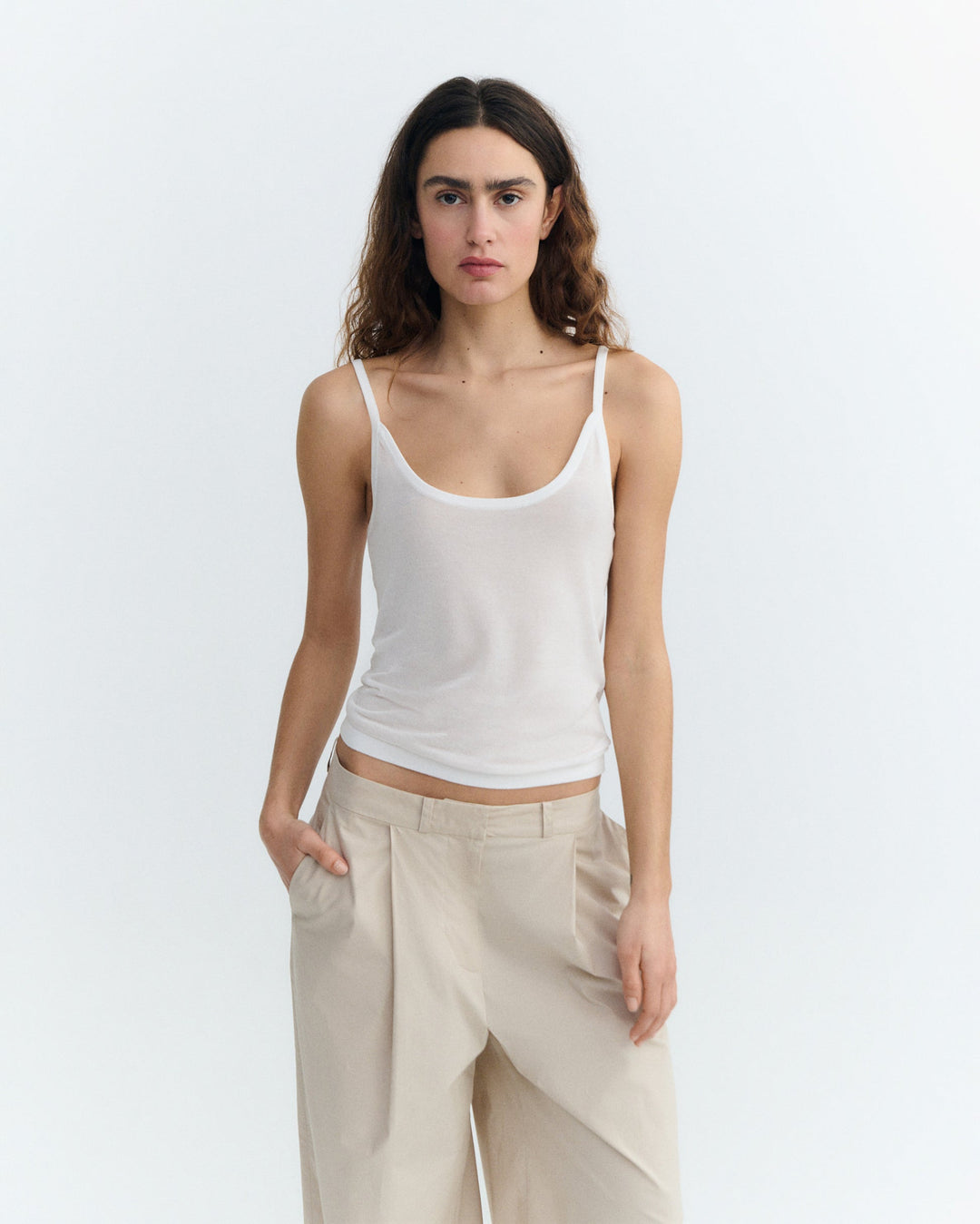 DIM KNITTED TOP - PANNACOTA