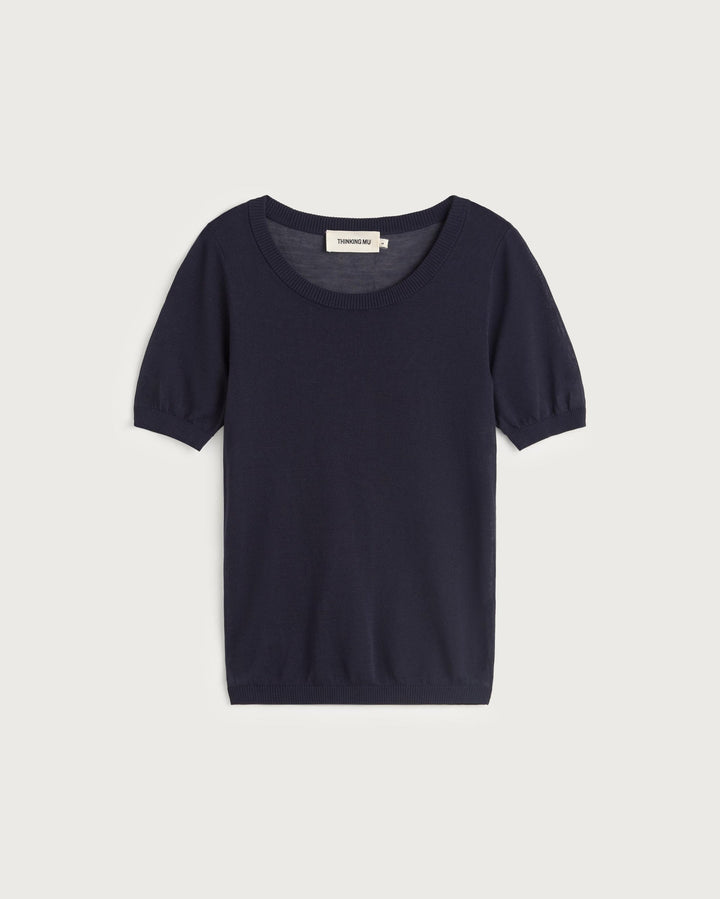 NOCTIS KNITTED TOP - NAVY